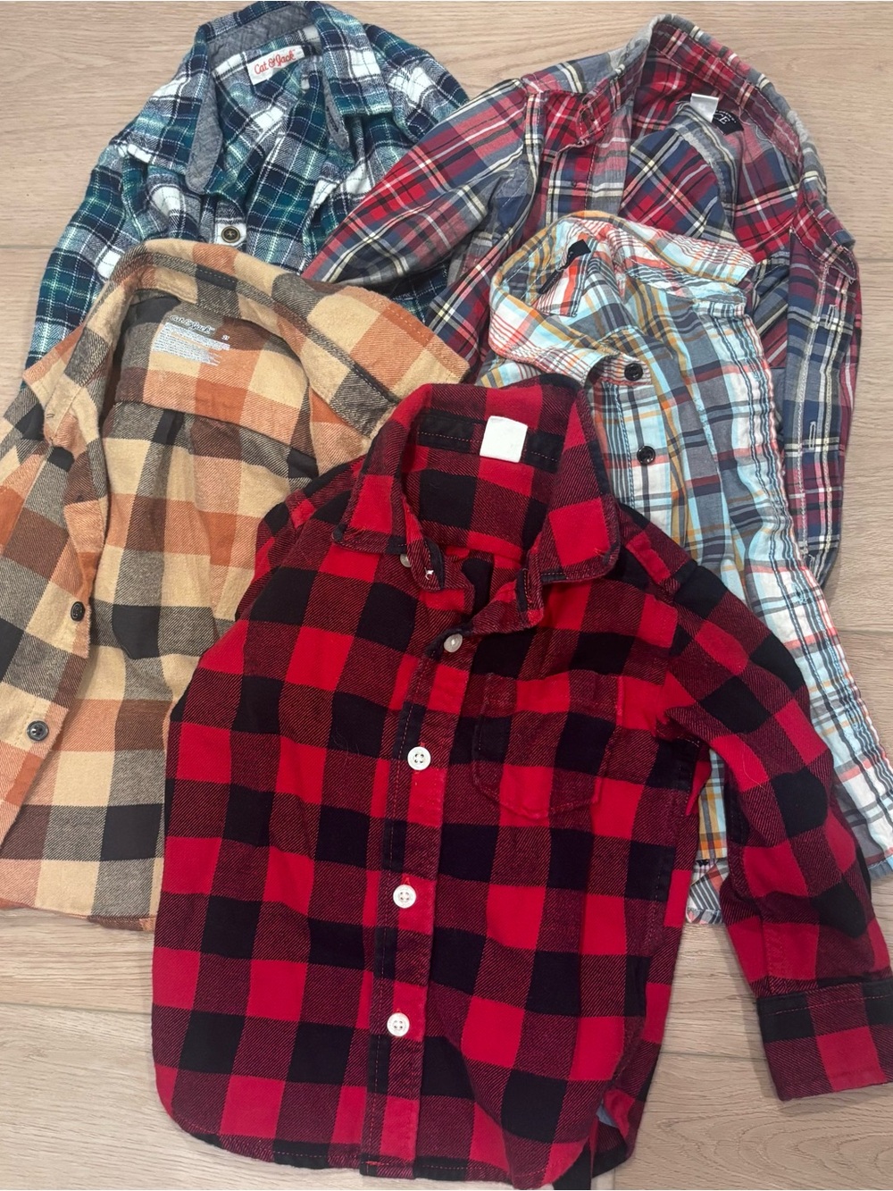 Boys Flannel and Plaid Bundle 2T